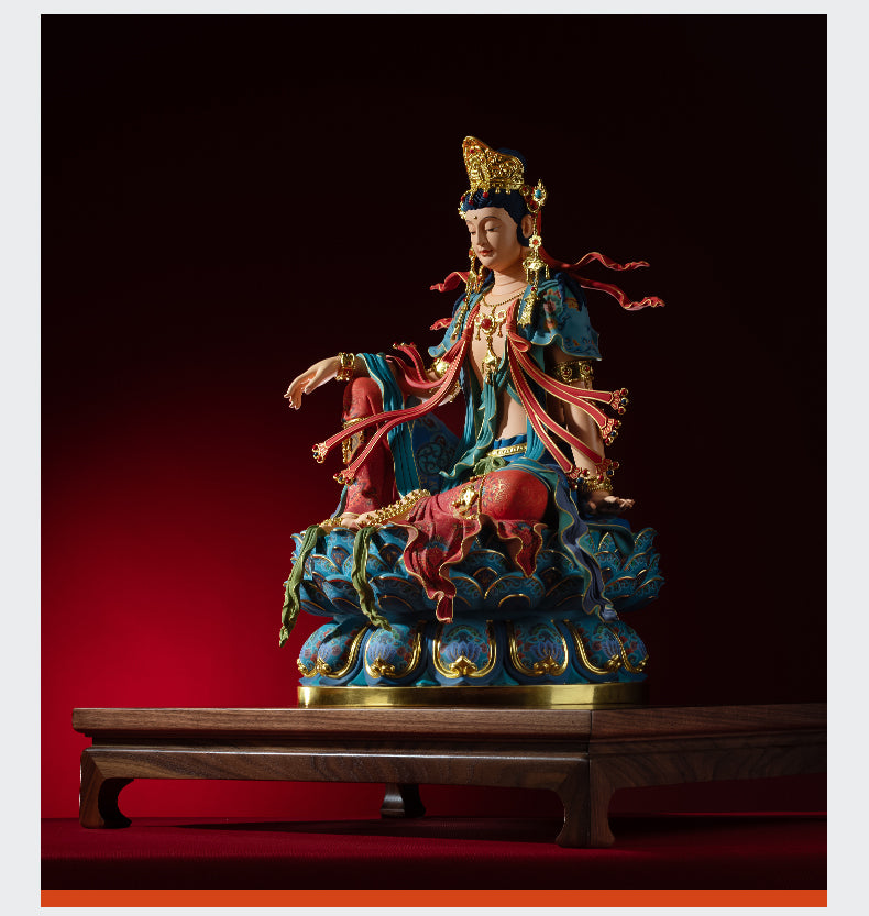 Brass moon in the water Guanyin Home crafts