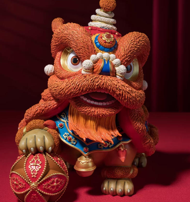 Pre-order【Deluxe Edition DV】Lion Dance Auspiciousness brass Home crafts
