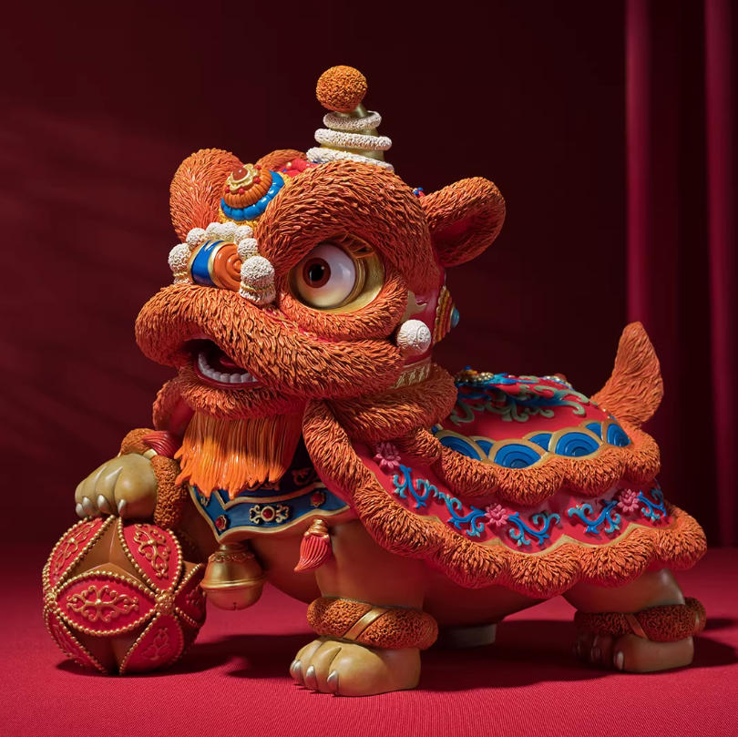 Pre-order【Deluxe Edition DV】Lion Dance Auspiciousness brass Home crafts