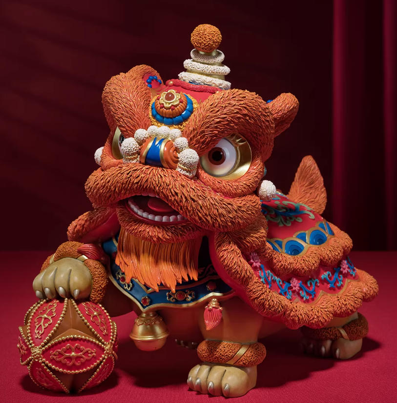 Pre-order【Deluxe Edition DV】Lion Dance Auspiciousness brass Home crafts